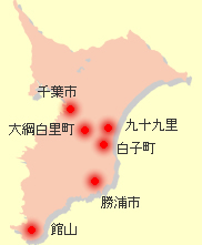 千葉県房総エリアマップ